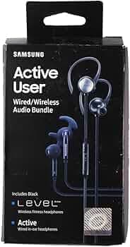 Samsung EO-BG930CBBNDL Active User Bundle - Bluetooth + in-Ear Wired - Black