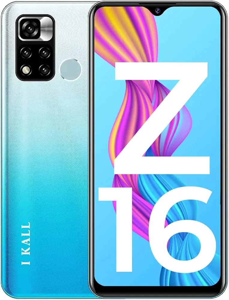 IKALL Z16 Smartphone with 6.53 Inch HD+ Display (Dual SIM, 4G Network) (4GB RAM, 64GB Storage) (Sky Blue)