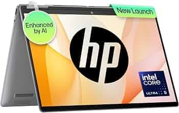 HP Envy x360, Enhanced by AI, Intel Core Ultra 5 125U, 14-inch (35.6 cm), WUXGA, 16GB LPDDR5, 512GB SSD, Intel Graphics, 5MP IR Camera, Poly Studio (W...