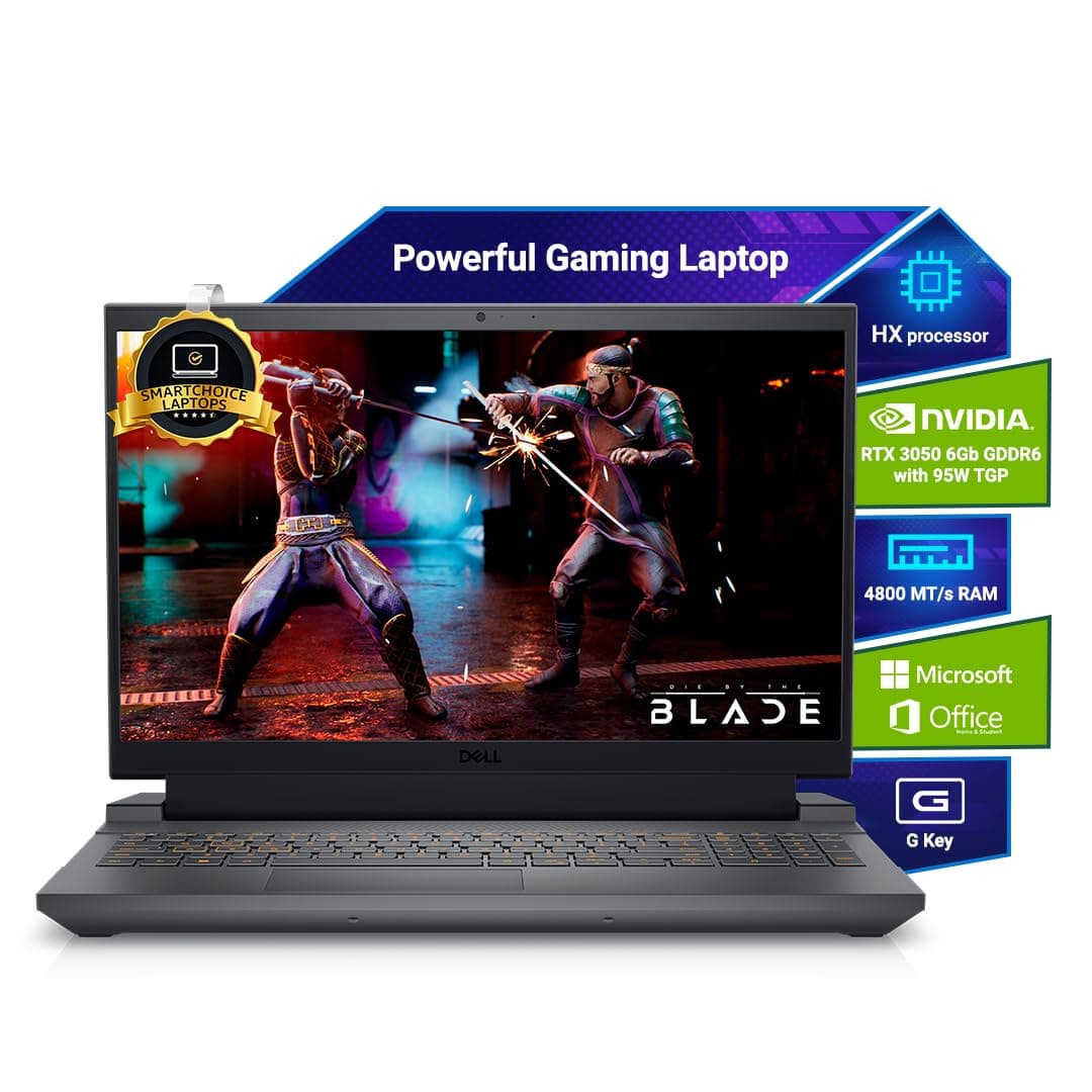 Dell G15-5530 Gaming Laptop, Intel Core i5-13450HX Processor, 16GB DDR5, 1TB, NVIDIA RTX 3050,6GB GDDR6, 15.6" (39.62cm) FHD 120Hz 250 nits, Backlit K...