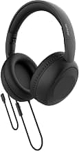 PHILIPS TAH1204BK Wired On-Ear Headphones with Mic 40mm Drivers Black | inline microphone, lightweight fit, rich stereo so...