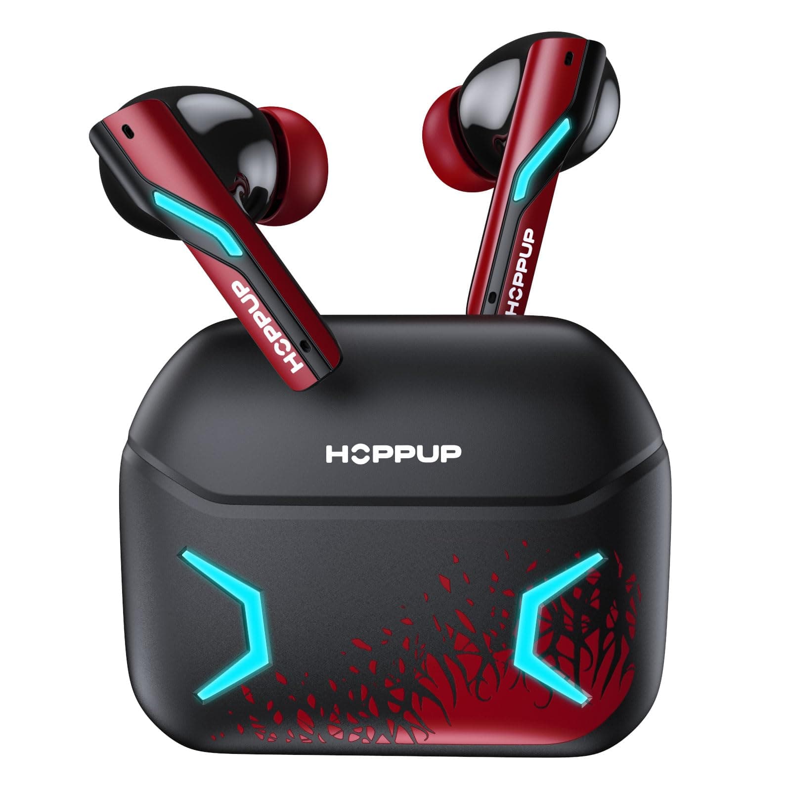 HOPPUP Stryke S1 Gaming Earbuds, 35ms Low Latency, Bluetooth v6.0, 13mm Drivers, 60H Playtime, RGB LED, Type-C Fast Charging, TWS Wireless Earphones w...