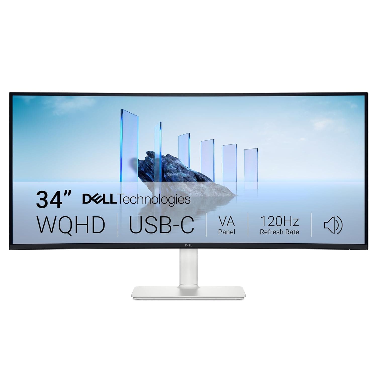 Dell S3425DW 34"/86.36 cm USB-C Curved Monitor|Titan Grey|VA 120Hz|300 cd/m2 | 4 ms, Contrast 3,000:1| Tilt, Height & Slant Adjustable|Ports: 2X HDMI|...