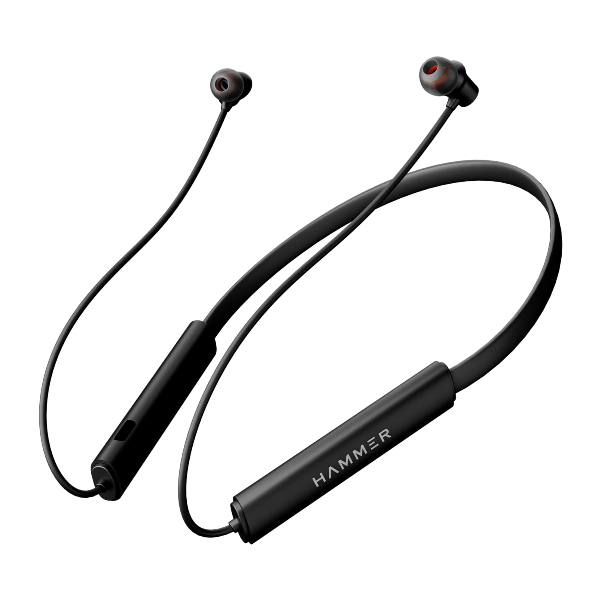 HAMMER Splendor 2 Wireless Neckband Bluetooth v6.0 with 50H Playtime, ENC, 10mm Drivers, Type-C Fast Charging, 55ms Low Latency, Lightweight Earphones...