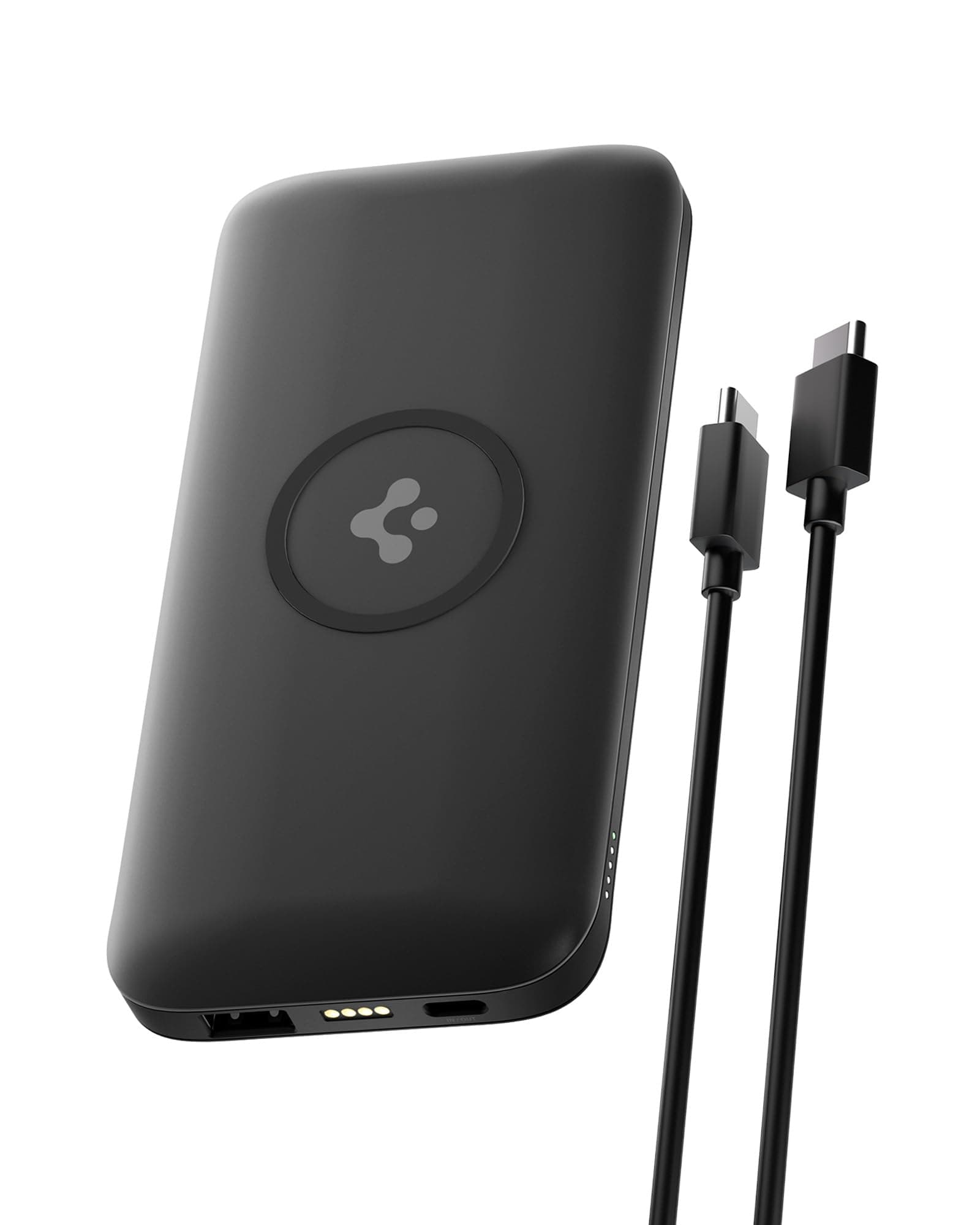 Spigen 2-in-1 10000mAh Wireless Charging Power Bank, 25W Max Fast Charging Compatible with Charging Dock, Anti-Slip Ring, Included Type-C to C Cable (...