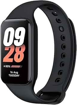 Xiaomi Smart Band 8 Active Black| Vibrant 1.47" TFT Display | 9.99mm ultra-slim Body, 5ATM Water Resistant, 14 Days Battery Life, GPS, 100+ Workout Mo...
