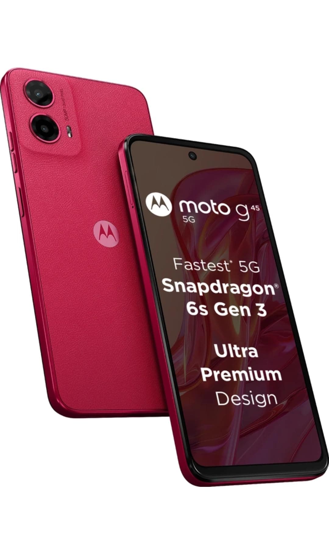 Motorola G45 5G (Viva Magenta, 4GB RAM, 128GB Storage)