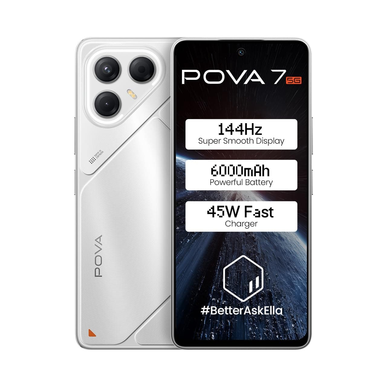 Pova 7 5G (Magic Silver, 8GB RAM, 256GB Storage) with No Cost EMI/Additional Exchange Offers