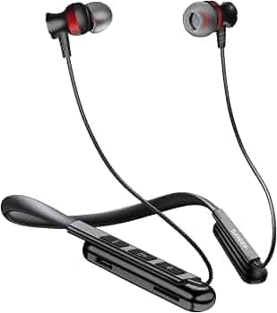 tunez Rhythm R16 in Ear Wireless Bluetooth Neckband Earphone with 10mm Drivers, Bluetooth Version V5.0+EDR, 30 Hours Playtime, Magnetic Earbuds, IPX4 ...