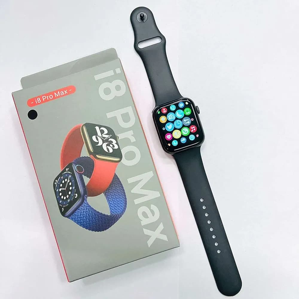 I8 PRO MAX Smartwatch Touch Screen Smart Fitness Band Watch with Heart Rate Activity Tracker Waterproof Body Smart Watch