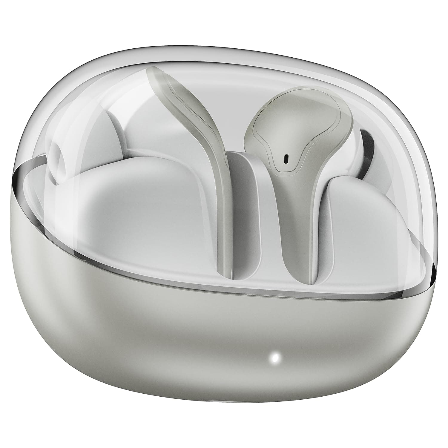 boAt New Launch Airdopes Plus 311, Glass Design, Dual Mics ENx, Fast Charge, 50 Hrs Battery, Low Latency, IPX4, Bluetooth Earbuds, TWS Ear Buds Wirele...