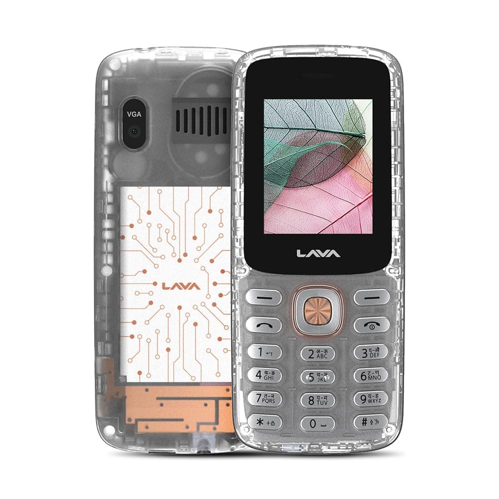 Lava A1 Clear Copper Keypad Mobile Phone with Long Lasting Smart AI Battery | 1.77inch Display | Bluetooth Support | Military Grade Certified | 32 GB ...