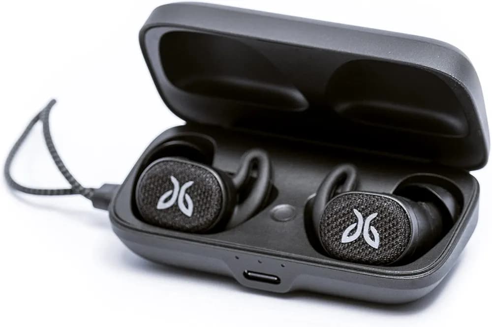 Jaybird Vista 2 True Wireless Sport Bluetooth Headphones with Charging Case - Premium Sound, ANC, Sport Fit, 24 Hour Battery, Waterproof Earbuds with Military-Grade Durability - Black