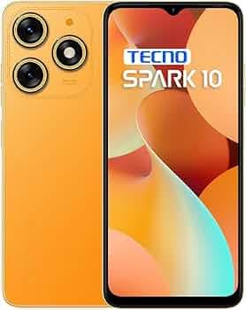 TECNO Spark 10C (Magic Skin Orange, 8GB RAM,128GB Storage)|16GB Expandable RAM | 90Hz Refresh Rate 6.6" HD+Dot Display | 16MP AI Dual Rear Camera