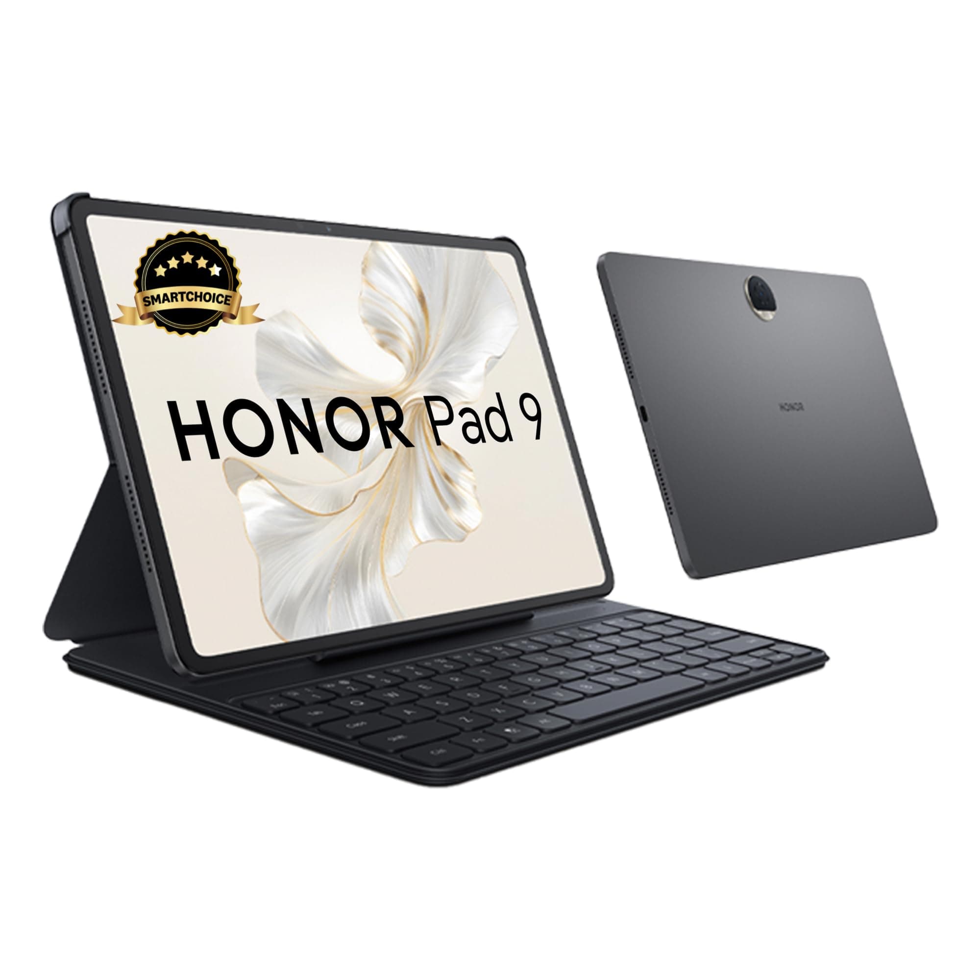 HONOR Pad 9 with Free Bluetooth Keyboard, 12.1-Inch 2.5K Display, 16GB (8+8GB Extended), 256GB Storage, Snapdragon 6 Gen 1 (4nm), 8 Speakers, Up-to 17...
