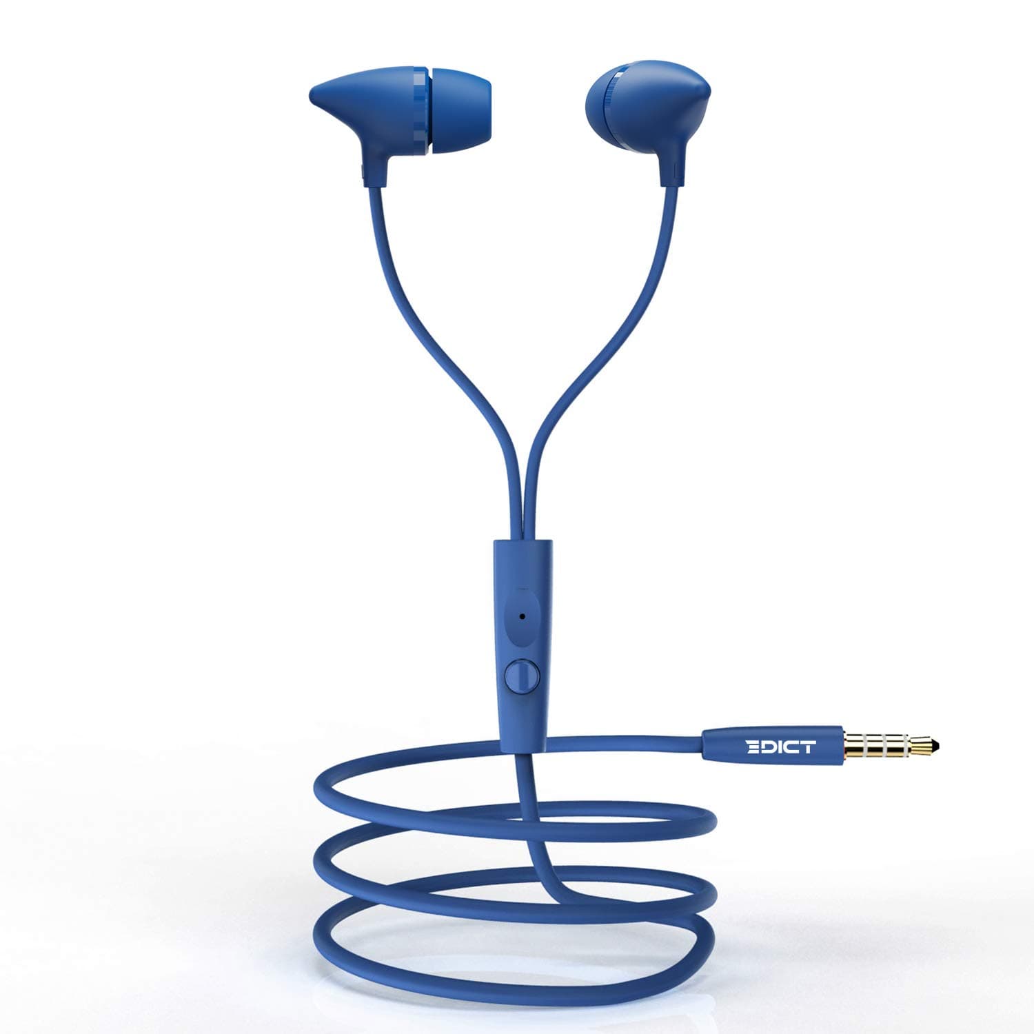 EDICT by Boat EEP01 Wired Earphones with Powerful Bass, Perfect Length Cable, Lightweight Ergonomic Design, Voice Assistant, Multi-Function Control &