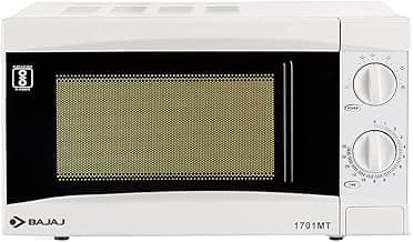 Bajaj 1701 MT 17L Solo Microwave Oven, White