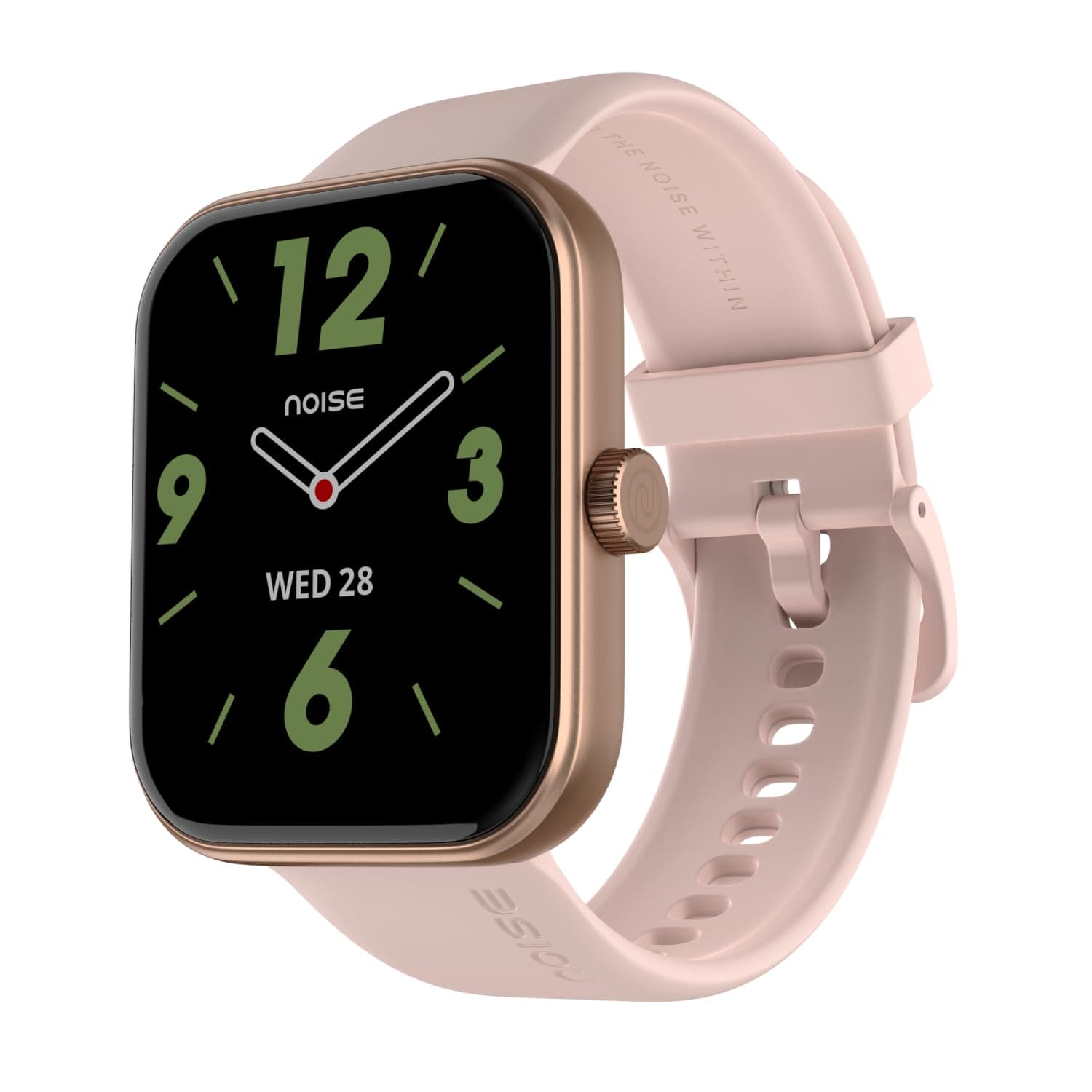 Noise ColorFit Pulse Air Square Dial Smartwatch with BT Calling, 1.85" TFT Display, Lightweight 45g Design, Heart Rate & Step Tracking, Multi-Sport Modes, Find My Phone, Water Resistant (Rose Pink)
