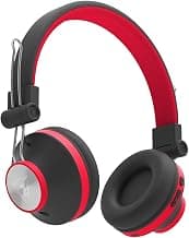 Ant Audio Treble H82 On Ear Bluetooth Headphone with Mic (Black Red)