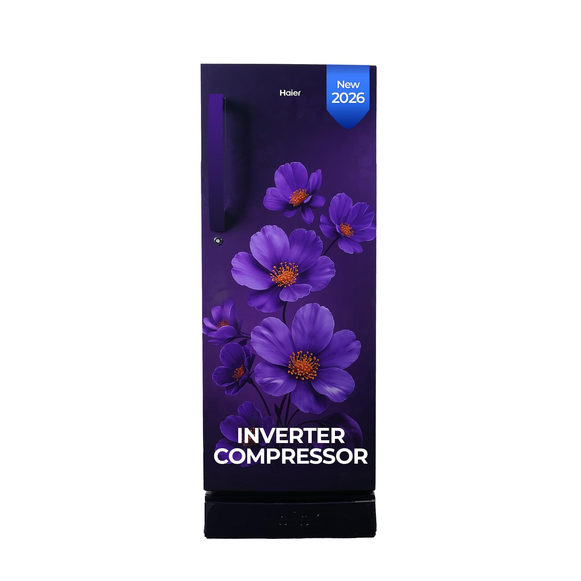 Haier 215 L 5 Star Direct Cool Inverter Single Door Refrigerator with Fast Ice Making, Easy Clean Back, Large Vegetable Box (HED-225PXBA-P, Purple Xse...
