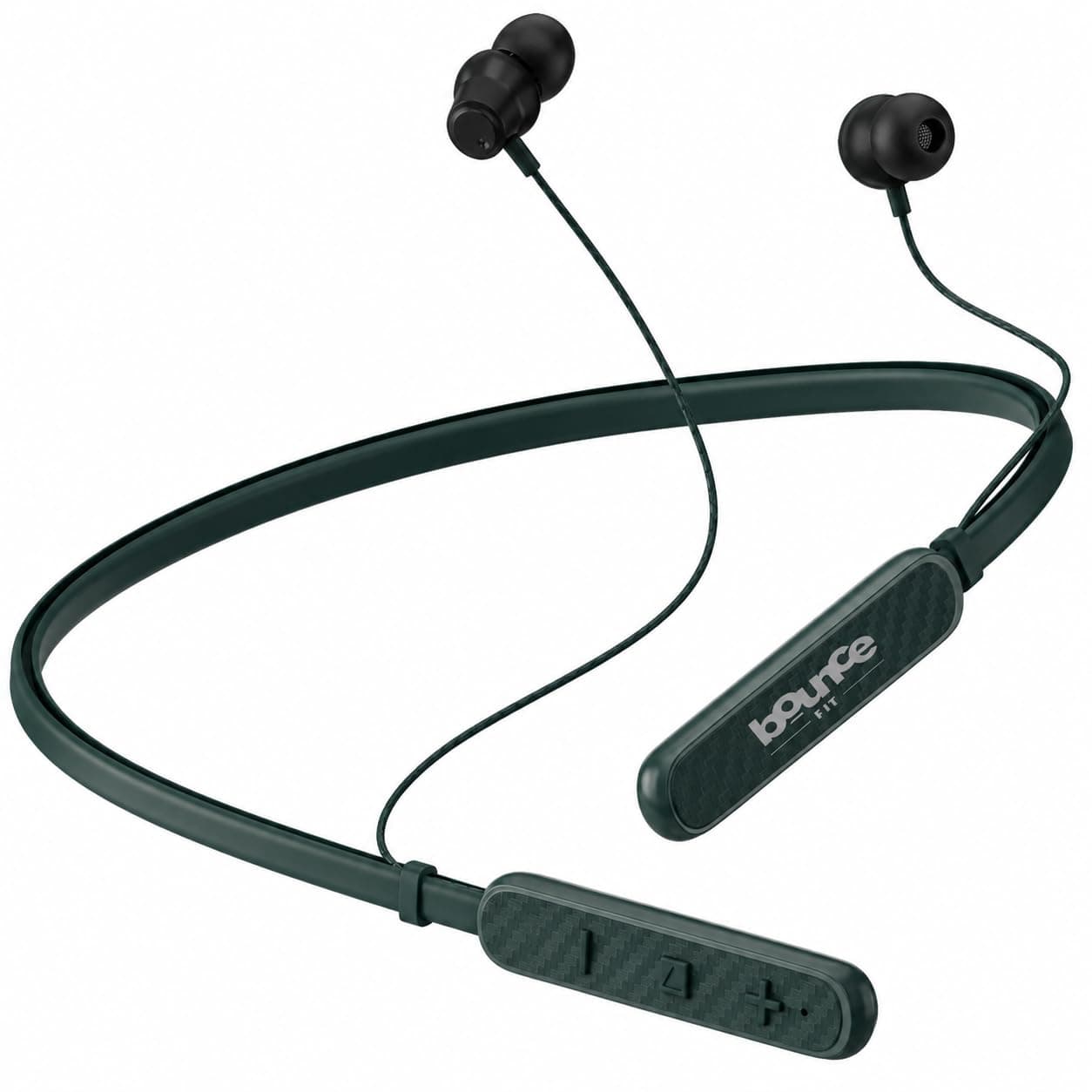 Bouncefit Sonic 144 Bluetooth Wireless Neckband, 35 Hours Continuous Playback Battery, Fast Charge, IPX7, Low Latency, Active Noise Cancellation, Magn...