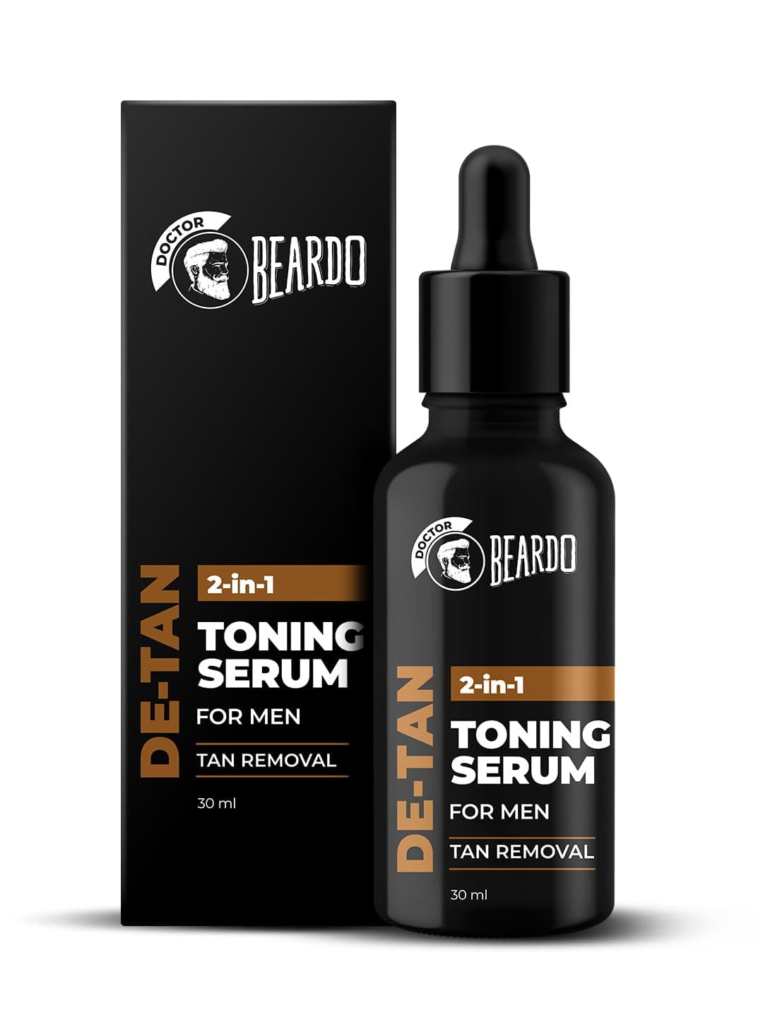 Beardo 2-in-1 Detan Toner + Serum for Men | Remove Tan, Dead Skin Cells & Blemishes with Alpha Arbutin | Reduce Hyperpigmentation & Correct Dark Spots | Tan Removal | Face Serum for Men