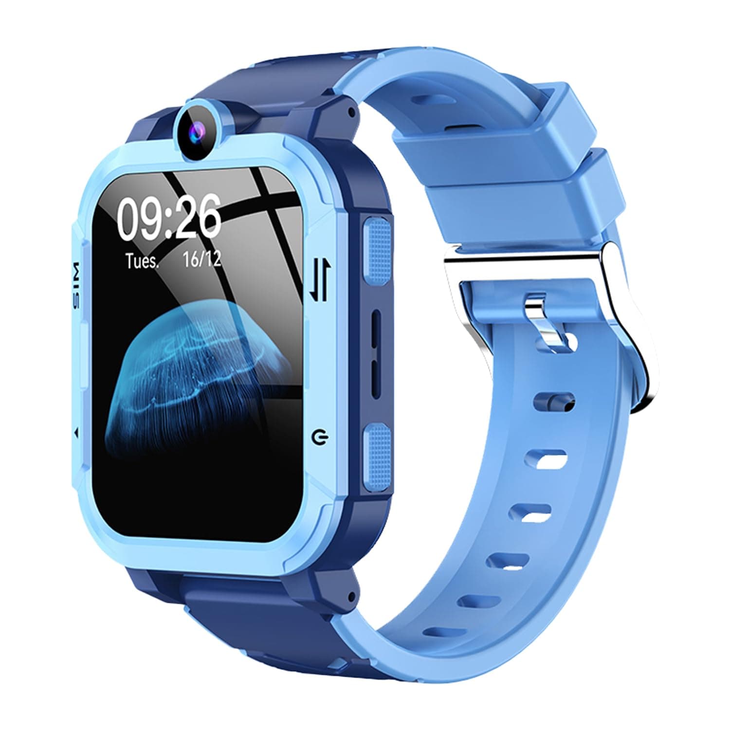 PunnkFunnk Newly Launched Safeguard 5G/4G Kids Smart Watch with SIM Calling, GPS Tracker, Video Call, SOS Alerts, Face Unlock, Games, IP67, 800mAh Bat...