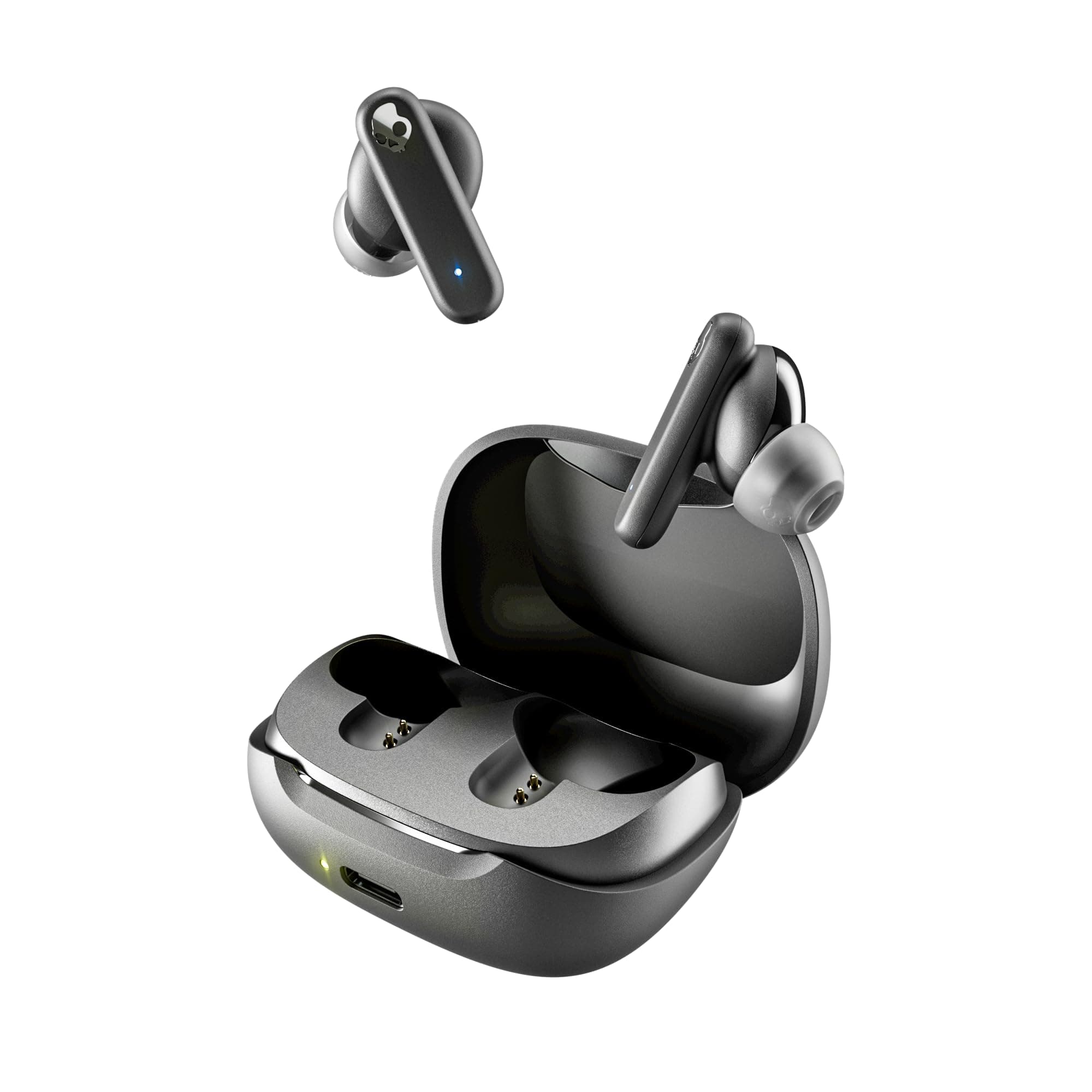 Skullcandy Smokin Bud In-Ear Wireless Earbuds, 20 Hr Battery, 50% Renewable Plastics, Microphone, Works with iPhone Android and Bluetooth Devices - Bl...