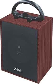 ONBIZ New Wooden Soundbar Music Box TF/USB/AUX Premium Bass Wireless Speaker with with Mobile Holding Stand 10 W Bluetooth Home Theatre