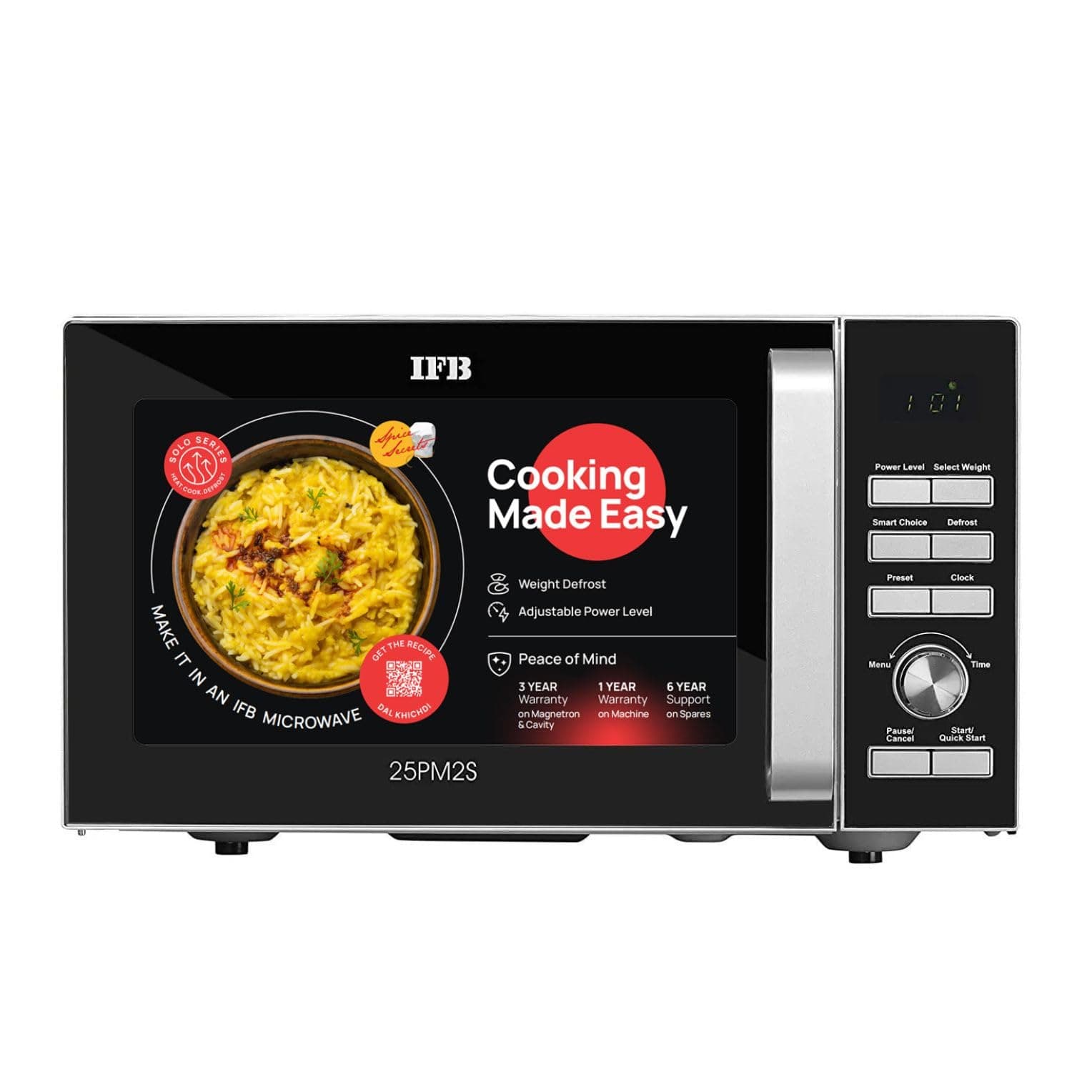 IFB 25 L Solo Microwave Oven (25PM2S, IFBJ0, Silver)
