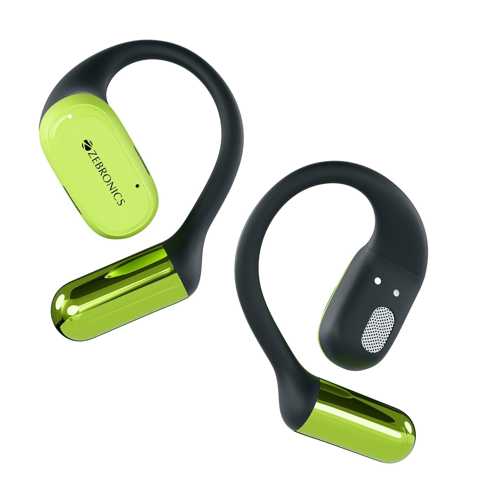 ZEBRONICS PODS O, Wireless Open-Ear Earbuds, OWS, 40 Hrs Backup, Neodymium Drivers, Ultra Comfort Fit, Quad MIC ENC, Rapid Charging, Bluetooth, Dual P...
