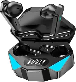 VEHOP GAMO TWS Earbuds, Gaming Earbuds with RGB LED Gaming Design. 30 Hours Playtime, Bluetooth 5.0 + ENC Clarity, 13mm HD BASS Drivers, IPX7 Sweat-Pr...