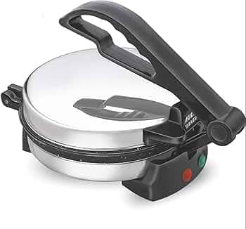 ISILER Multi Maker 950W Electric Automatic With 8.5 Inch Plate | Complete Crepe/Roti/Chapati/Khakra Maker for Home | Super smooth Non-Stick Coating | ...