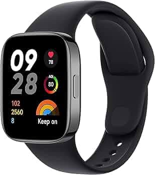 Xiaomi Redmi Smart Watch 3 Active Black- 1.75 Inch AMOLED Touch Display, 5ATM Water Resistant, 12 Days Battery Life,120 Workout Mode, Heart Rate Monit...