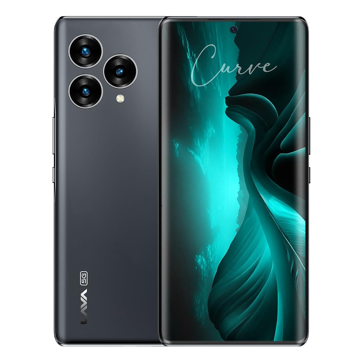 Lava Blaze Curve 5G (Glass Iron, 8GB RAM, 128GB Storage) |2.6GHz Dimensity 7050 6nm Processor | Curved Amoled Display| Stereo Speaker with Dolby Atmos...