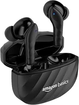 (Refurbished) Amazon Basics TWS in-Ear Earbuds (AB-T10) with Fast Charging up to 50 Hours of Playtime | Dual 10mm Driver | IPX4 Water-Resistance | Blu...