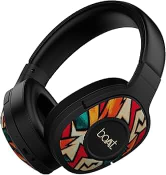 boAt Rockerz 558 Bluetooth Wireless Over Ear Headphones with Mic Upto 20 Hours Playback, 50MM Drivers, Soft Padded Ear Cushions and Physical Noise Iso...