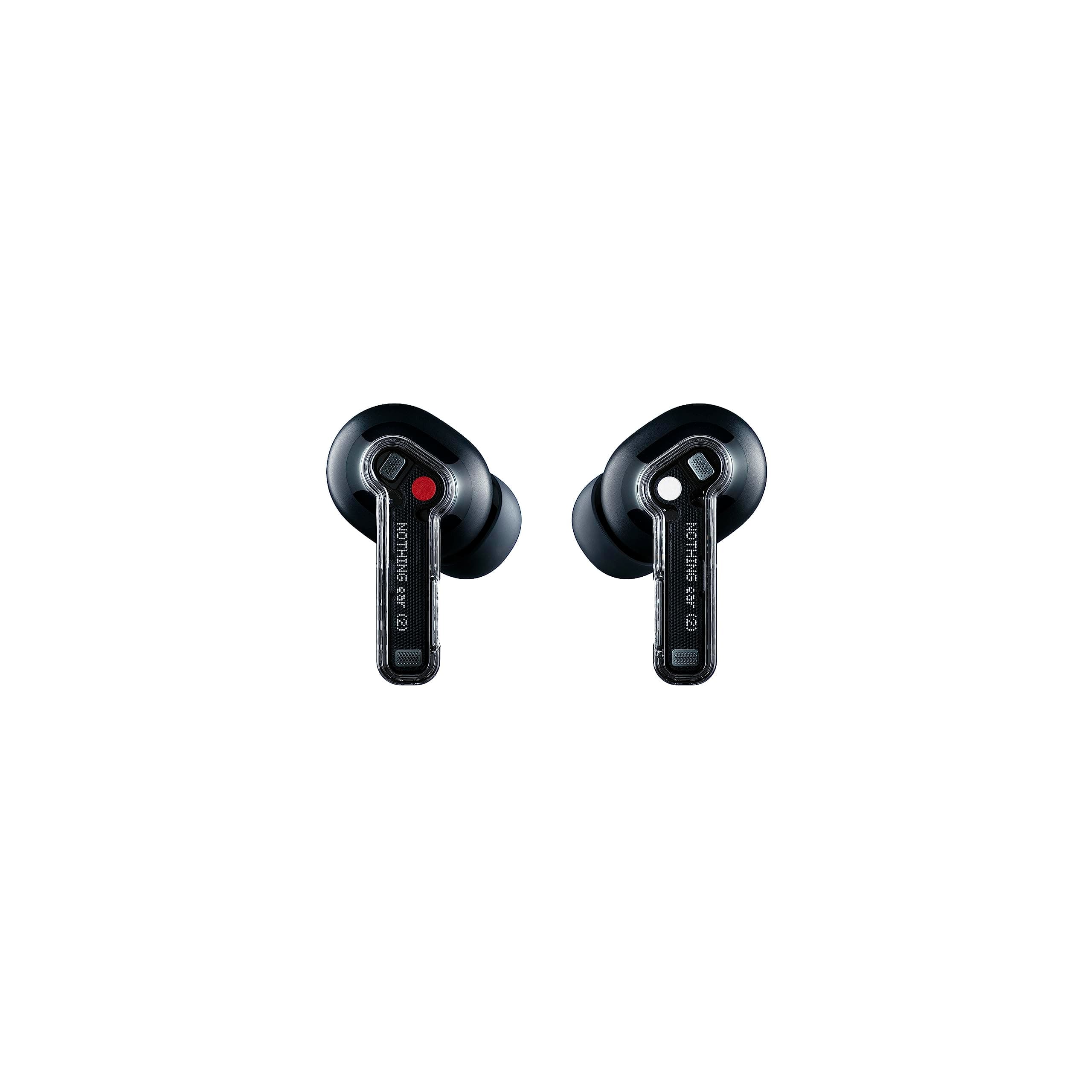 Nothing Ear 2 Wireless Earbuds with Active Noise Cancellation, Bluetooth 5.3, 36 Hours Playtime, IP54 Waterproof, Black