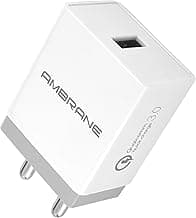 Ambrane Aqc-56 18 W Single Port Charger for All Cellular Phones Brands with Micro USB Cable - White