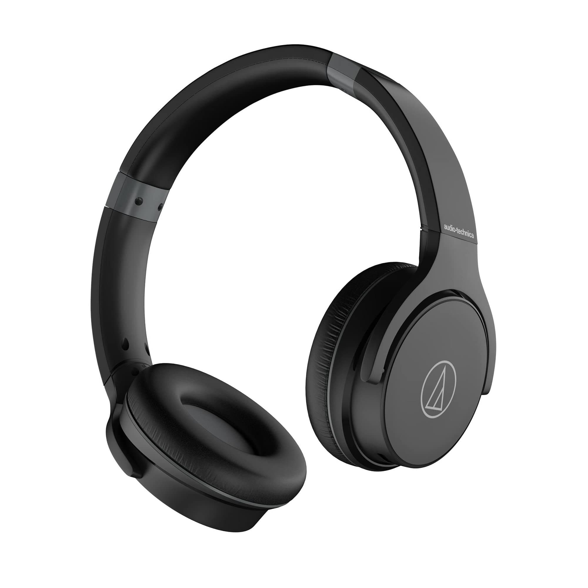 Audio-Technica ATH-S220BT Wireless On-Ear Headphone, Upto 60 Hours Playtime, Bluetooth v5.0, Built-in-Mic, Lightweight, 10 min Rapid Charge-Black