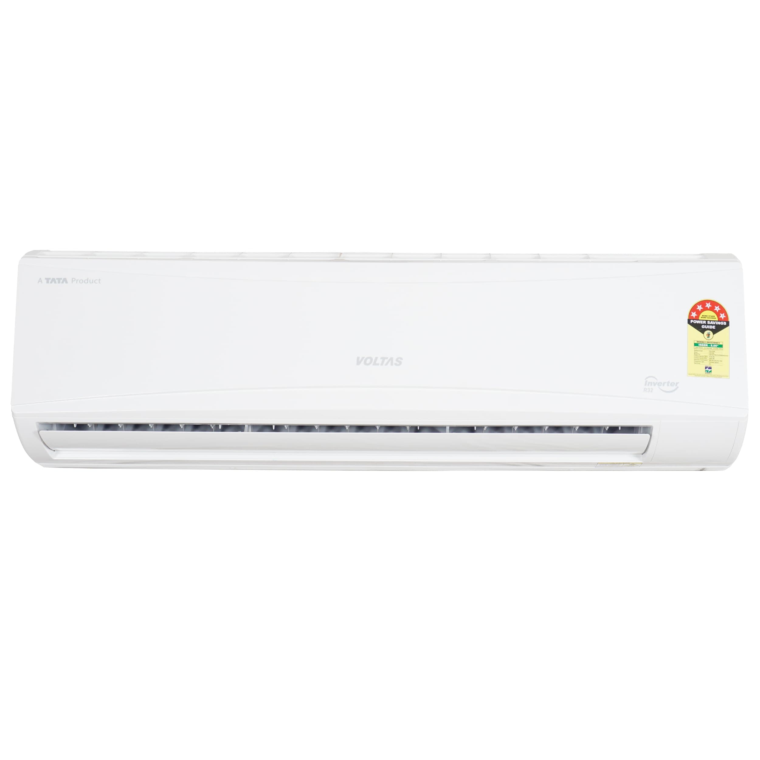 Voltas 2 Ton 5 Star, Inverter Split AC(Copper,4-in-1 Adjustable Mode, Anti-dust Filter, 2023 Model, 245V Vectra Pluto, White)