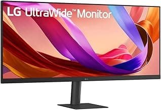 LG 34U511A UltraWide Monitor 34”, WFHD 2560x1080 IPS, 21:9 UltraWide, sRGB 99%, HDR400, 100Hz, Height Adjustable, Eye Car...