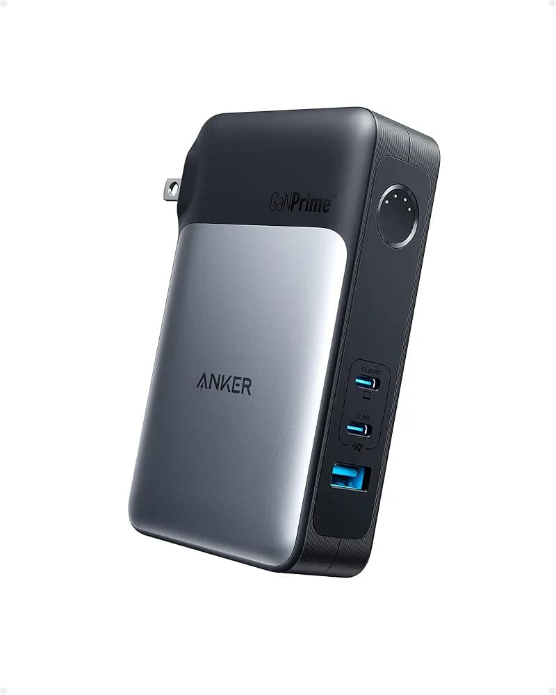 Anker 733 Power Bank (GaNPrime PowerCore 65W), 2-in-1 Hybrid Charger, 10000mAh USB-C Portable Charger with 65W Wall Charger, Works for iPhone 13, Samsung, Pixel, MacBook, Dell, and More