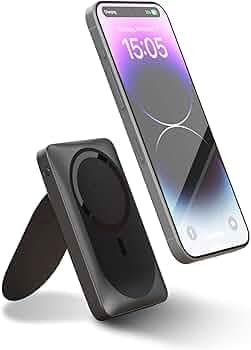 URBN 10000mAh Sleek MagSafe Power Bank with Kickstand | 15W Fast Wireless & 20W Wired Charging | Strong Magnetic Hold | Dual Input (Type-C & Lightning...