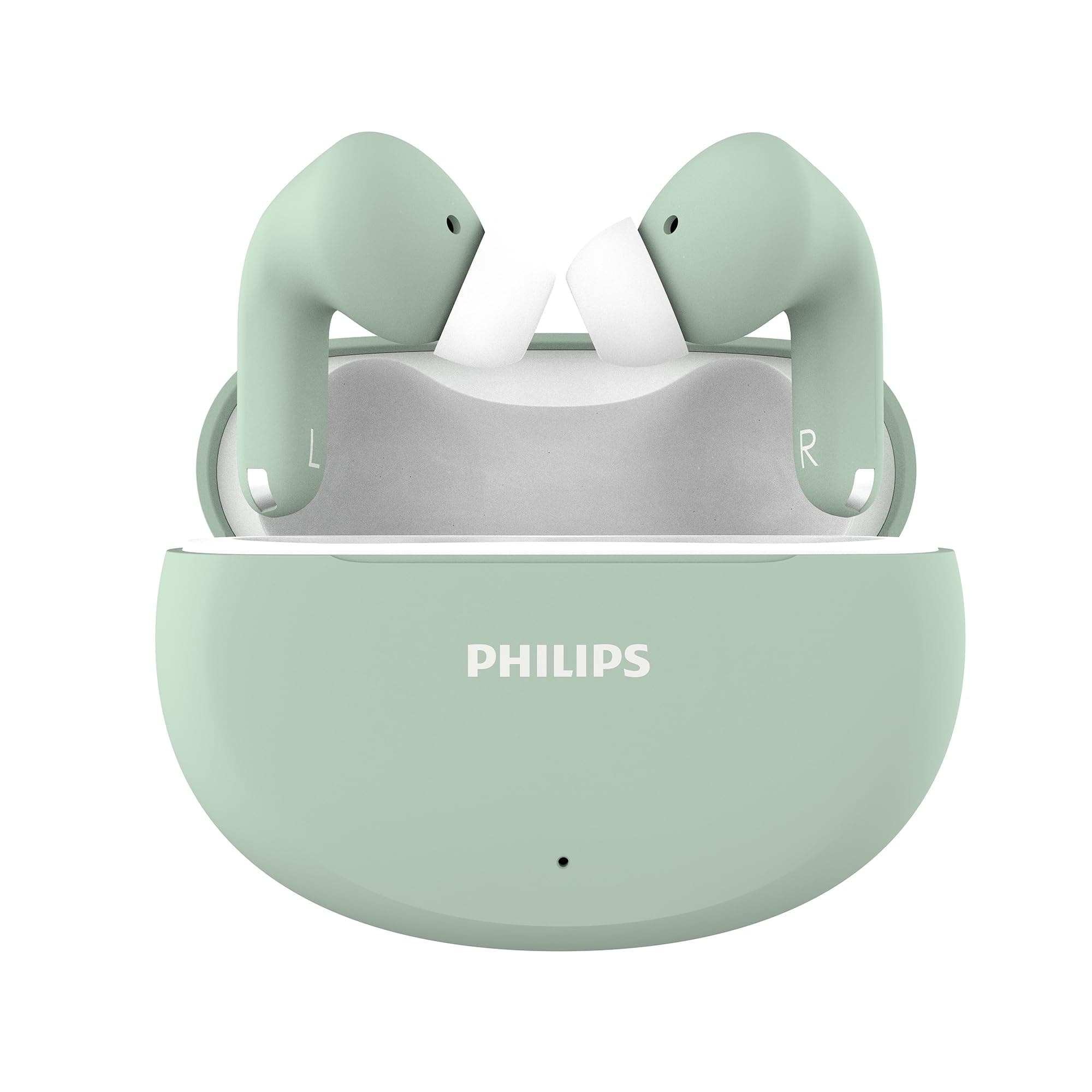 Philips TAT1269 Bluetooth Truly Wireless in Ear Earbuds with mic, 13mm Drivers, Bluetooth 5.4, 40H Playtime, IPX5, Fast Charging,Touch Controls, Voice...