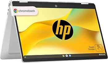 HP Chromebook x360 14, Intel Processor N100, ChromeOS, 14-inch (35.6 cm), HD, Touchscreen, 4GB LPDDR5, 128GB UFS, Intel UHD graphics, 720p HD camera w...