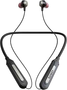 tunez Rhythm R37 Wireless Neckband with 30 Hours Music Play Time, in Built mic, Bluetooth Version 5.1+EDR+BLE and IPX5 Water Resistant(Grey)
