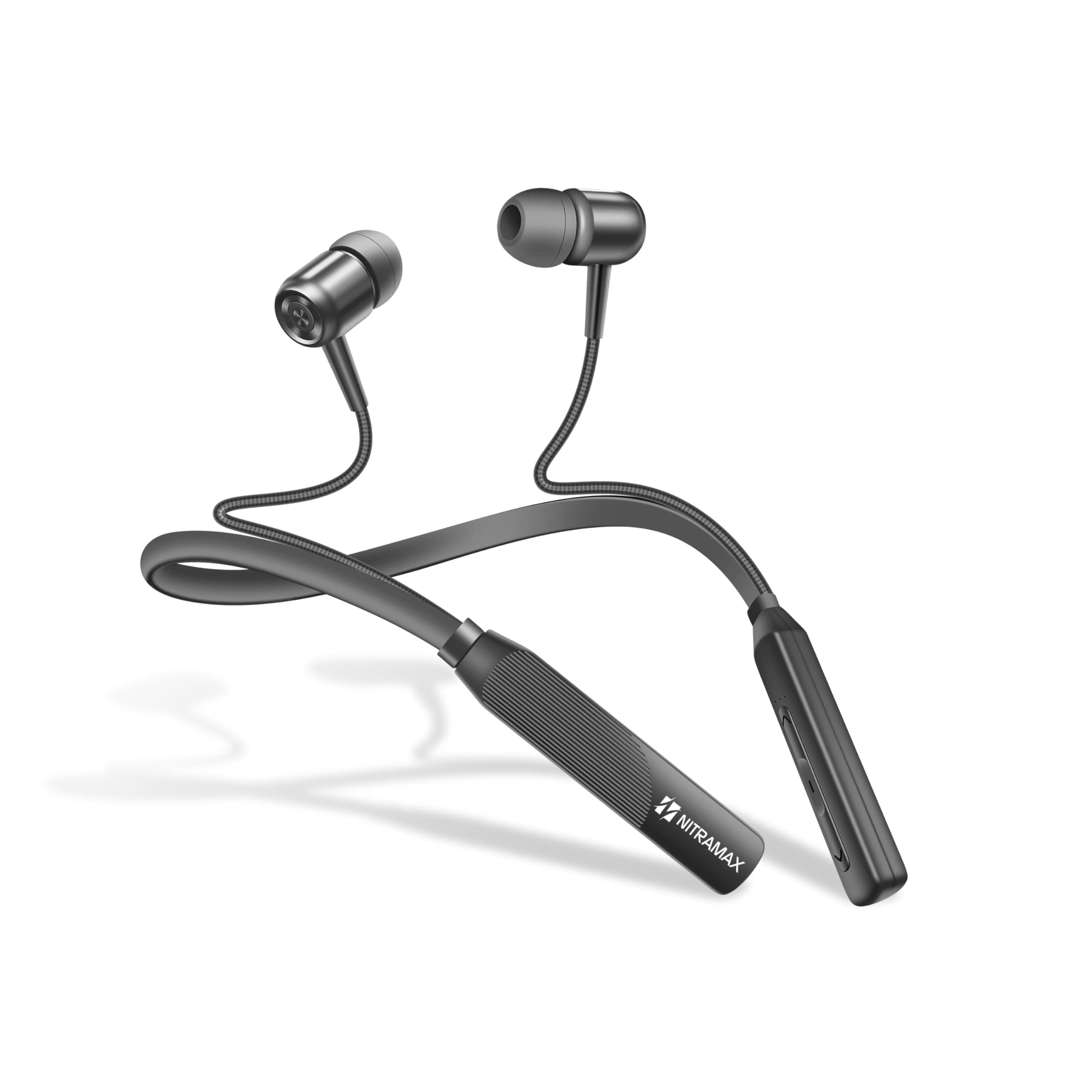 Bluetooth 5.4 Wireless Neckband Headphones, 20-Hour Playtime, Superior Bass with Intelligent Voice Noise Reduction, Crystal Clear Calls & Effortless P...