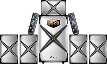 Target TT-K810 FM-UMB (PMPO : 32500 WATTS) / RMS : 70 WATTS  [20Wx1 & 10wX5] 5.1 Multimedia Speakers with 5.25" SUBWOOFERS