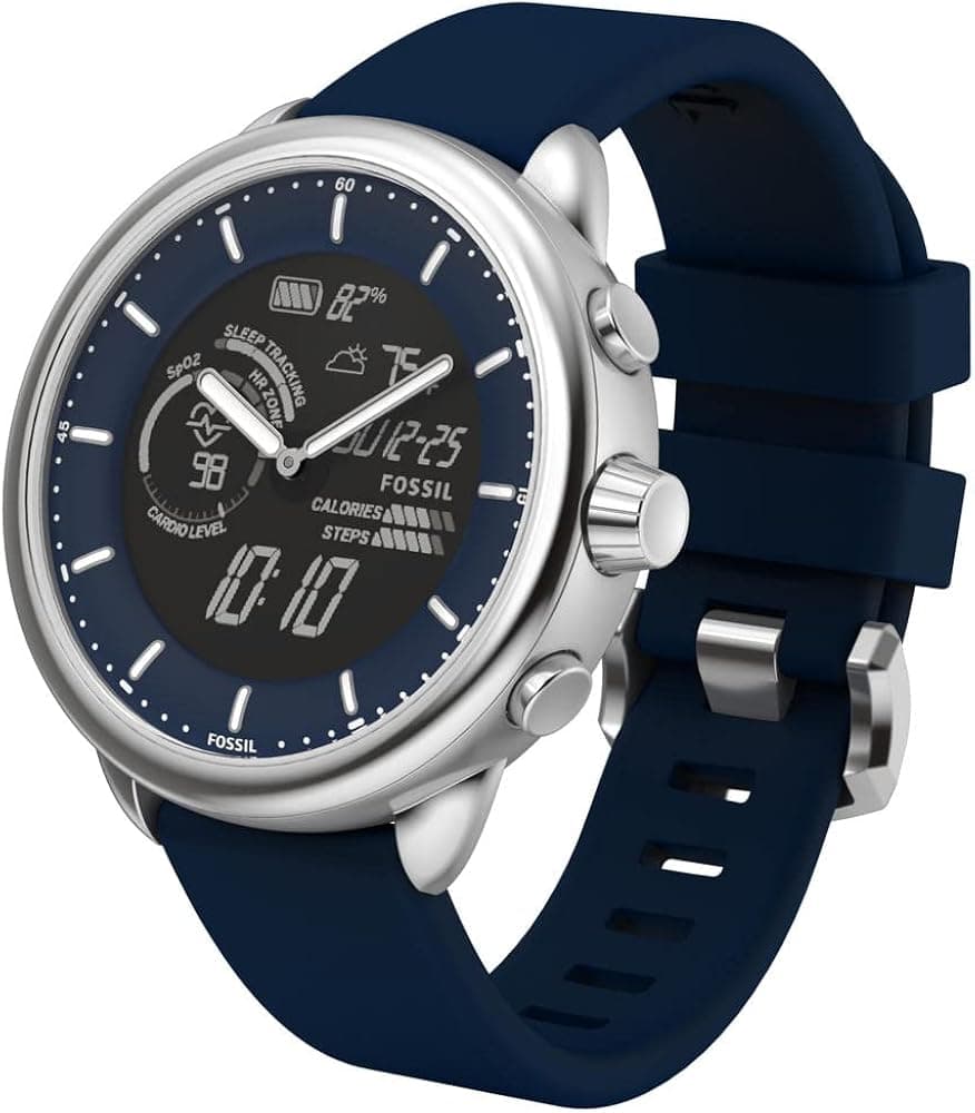 Fossil Wellness Edition Gen 6 Hybrid Analog Blue Dial Unisex-Adult Watch-FTW7082